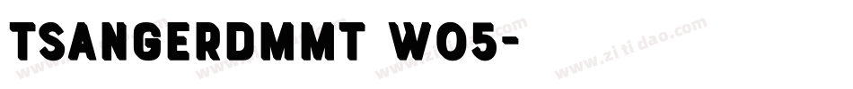 TsangerDMMT W05字体转换
